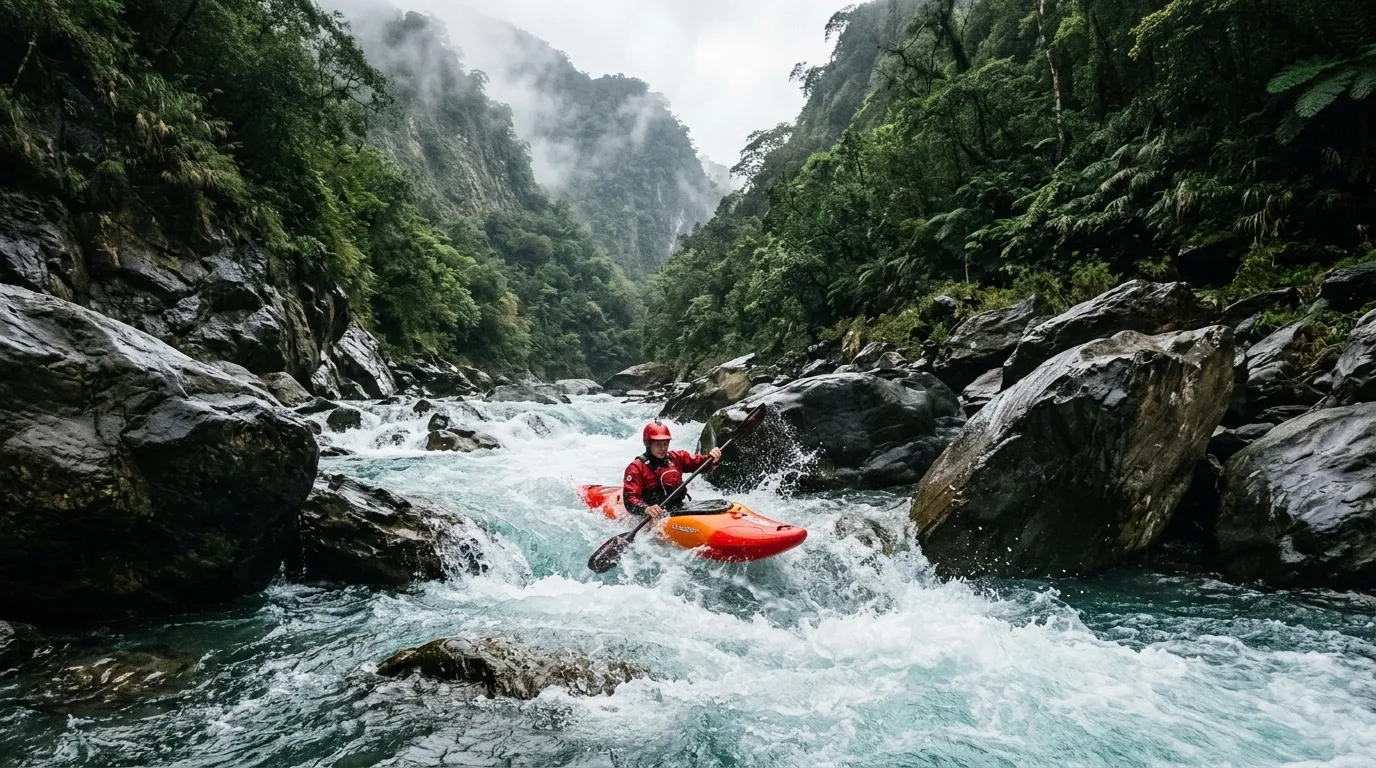 Atmospheric Whitewater Background